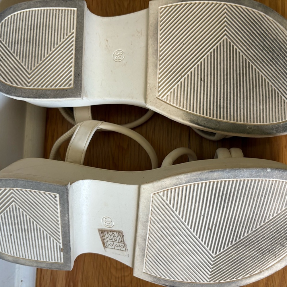 SHEIN White Strappy Sandals